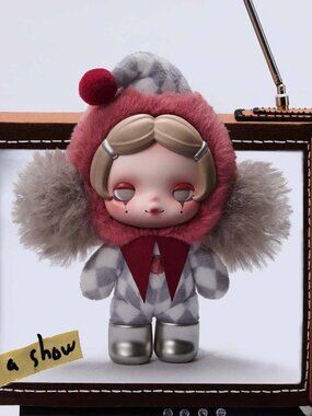POP MART Skullpanda Off Mode Series Plush Doll Pendant - Mask Off